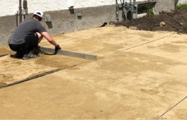 paving ground patio installation